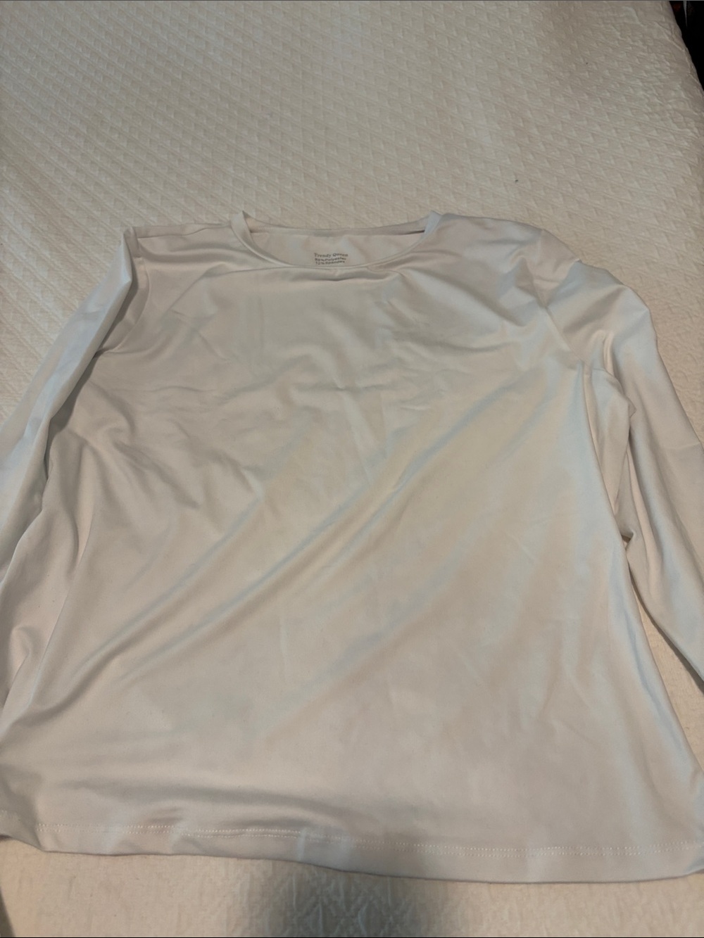 Classic Women's White Long-Sleeve Crew Tee